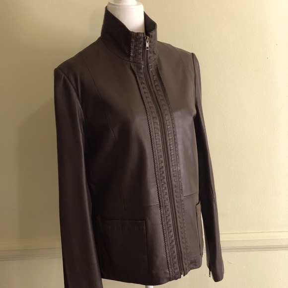 Rem Garson Chocolate Brown Genuine Leather Jackey - Picture 7 of 12